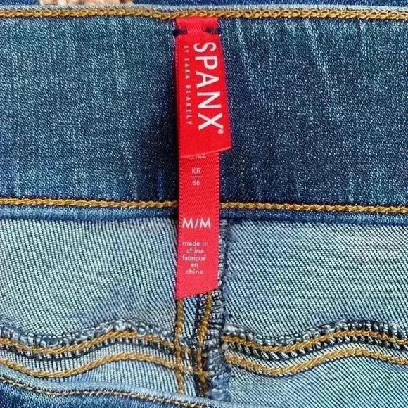 Spanx Distressed Skinny Ankle Jeans Medium - Picture 7 of 8